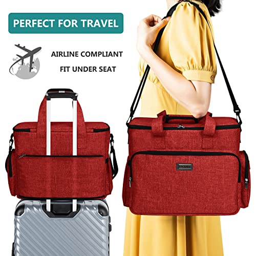Dog Travel Bag (Red / Large)