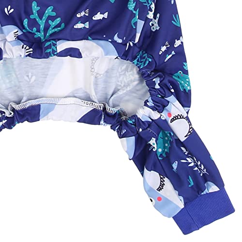 Dog Pajamas One Piece Light Comfy Pjs Pet Costume M (X-Large / Sharks)
