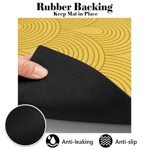 Dog Food Mats for Floors Absorbent (XL(24"×32") / 01-Yellow)