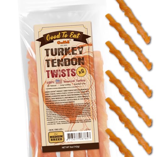 Turkey Tendons for Dogs (5 Ounce (Pack of 1))