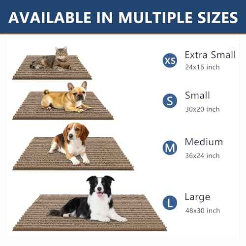 Dog Door Mat for Muddy Paws 59x20 (Layered-Camel / 59"X20")