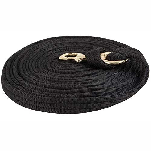 Cushion Lunge Line for Horses (Black)
