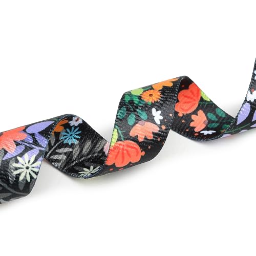 Adjustable Dog Collar (Extra Small / Floral Orange)