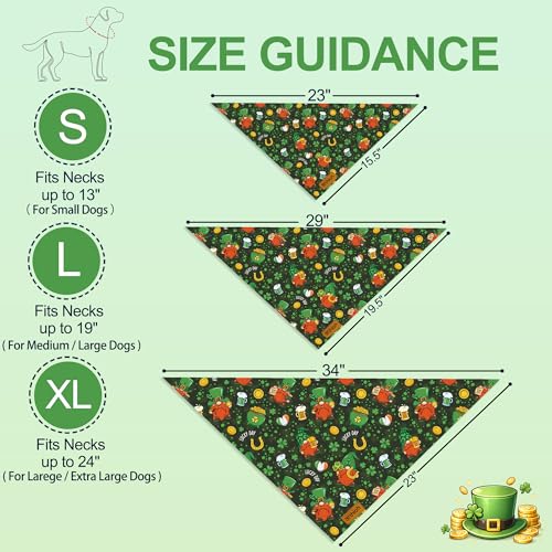 St. Patrick's Day Dog Bandana (X-Large / St. Patrick's Day-Green)