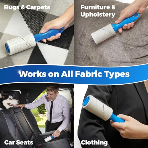 Extra Sticky Lint Roller Value Set 270 Sheets for Pet Hair Removal and Clothes