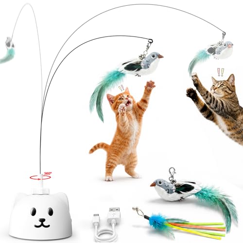 Automatic Interactive Cat Toy (White)