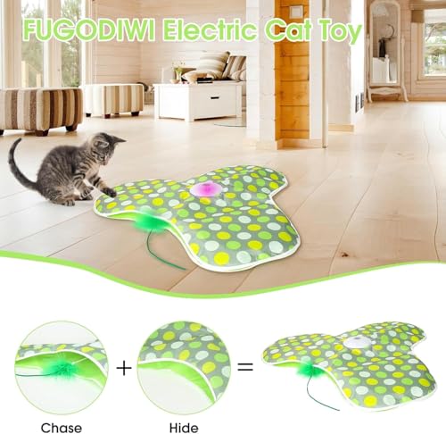 Interactive Cat Toys for Indoor Cats & Kittens (Green)