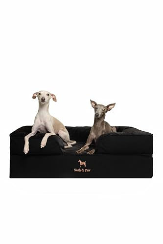 Dog Bed Orthopedic Memory Cooling Foam (Black - DE / Large)