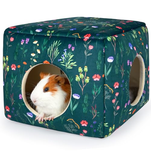 Guinea Pig Hideout (Green Flowers)
