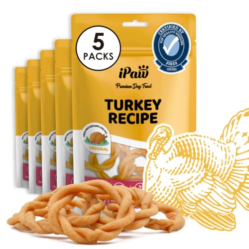 Turkey Dog Treats (3.88 Ounce (Pack of 5) / Original, Ring)