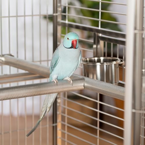 Imperial XXL Stainless Steel Bird Cage (49.0"L x 38.5"W x 74.0"H)