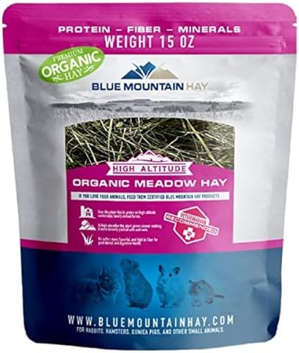 Organic Meadow Hay for Small Pets (15 Ounce (Pack of 1))
