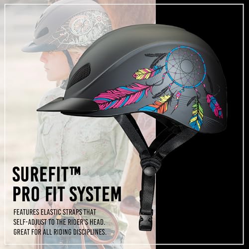 Rebel Bold Horse Riding Helmet (Small / Dreamcatcher)