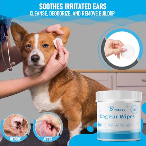 Dog Ear Wipes for Dog Yeast Wax Itch and Odor