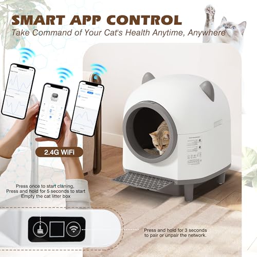 Automatic Cat Litter Box for Multiple Cat