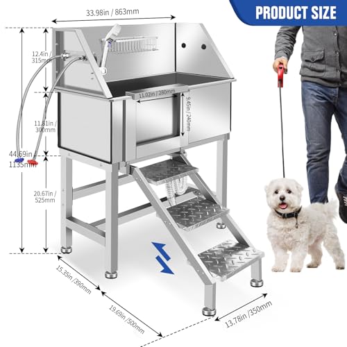 Professional Dog Washing Station (34" L-RAMP)