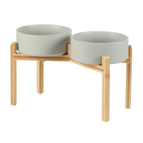 Dog Bowls Elevated (Matte Gray)