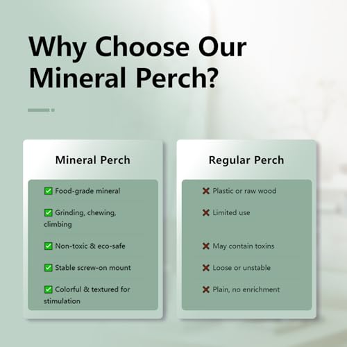 Mineral Bird Perch (Gradient Green / 4.7")