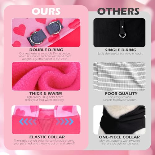 Fleece Dog Sweater (Pink / Large)