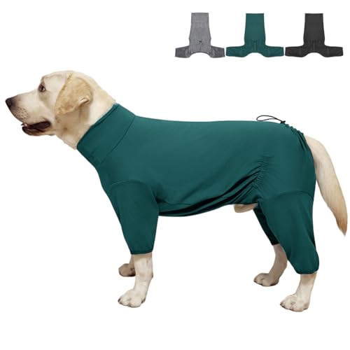 Dog Pyjamas PJS Sweater Clothes and Home Clothing Suitable for Small to Medium Breeds of Dogs (Thin Green / XL)