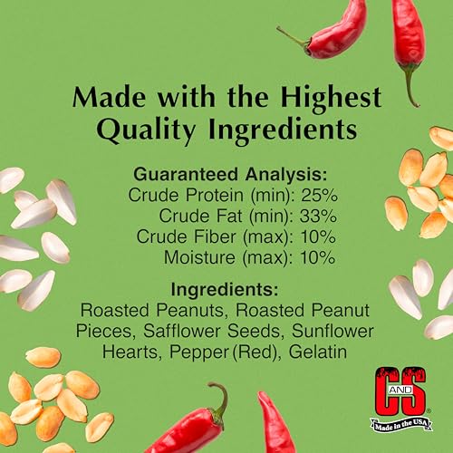Ready to Use Hot Pepper Bird Seed Cylinder