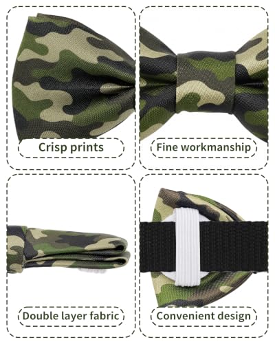 10 Pack Daily Dog Bowties for Small Dogs Sliding on Collar (S/M)