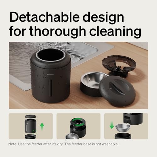 Automatic Cat Feeder (Black / 5L-with WiFi)