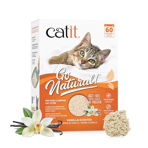 Go Natural Pea Husk Clumping Cat Litter (Vanilla)
