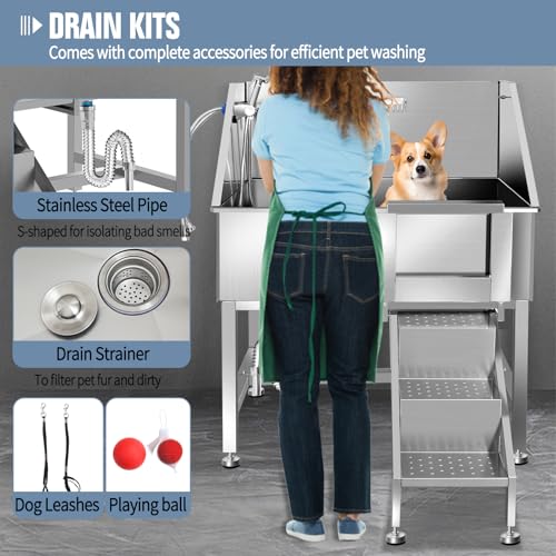 38" Pet Dog Bathing Station W (38" R-RAMP)