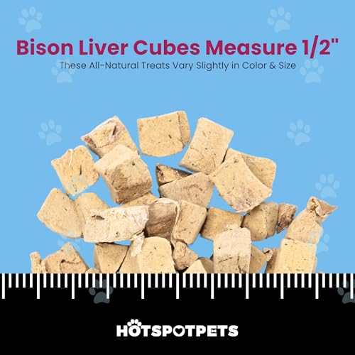 Freeze Dried Bison Liver Treats for Cats & Dogs