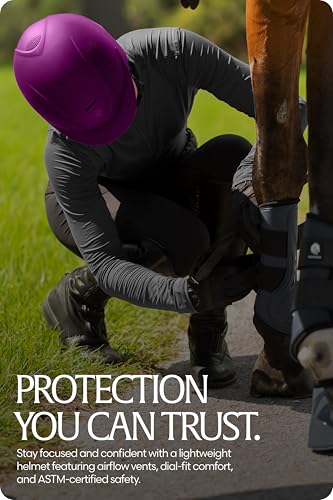 Skylar Horse Riding Helmet Equestrian Women (Purple / Medium-Large)