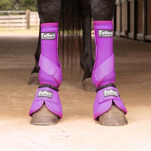 Expression Neon Horse Boots 1 Pair (Purple/Pink / Medium)