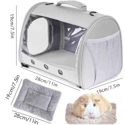 Small Animal Travel Backpack Carrier (Grey)