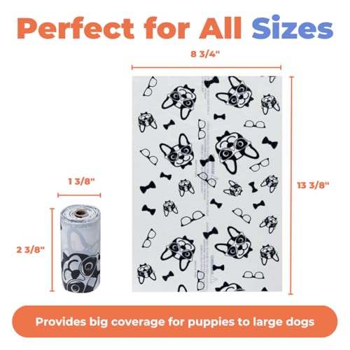Poop Bags for Dogs (White / 240 Bags)