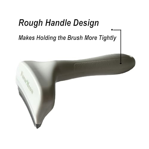 Pet Deshedding Tool with Curve Blade (Small / White)