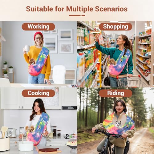 Hands Free Cat Sling Carrier (Fruits / 26.6"L x 14.2"W x 22.4"H)