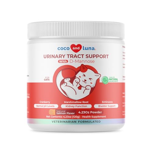 Cranberry Supplement for Cat UTI Treatment & Bladder Support with D