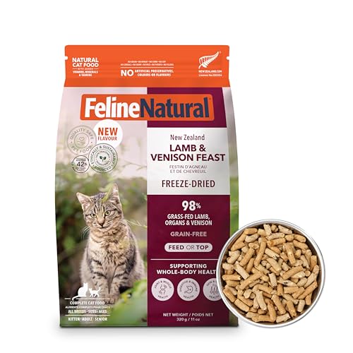 High Protein Freeze Dried Dry Cat Food with 98% Meat (11 Ounce (Pack of 1))
