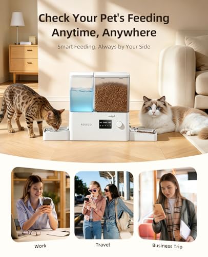 Automatic Cat Feeder and Water Dispenser with Camera