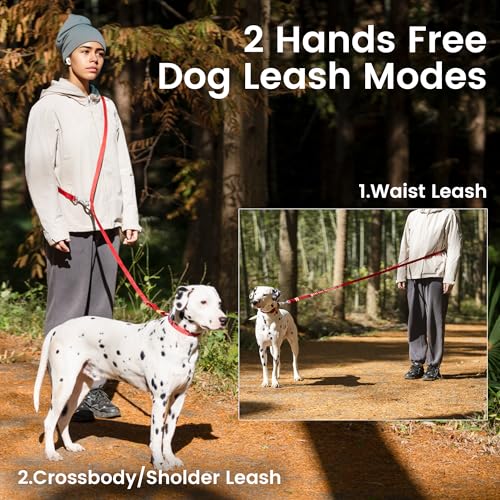 Multifunctional Adjustable Hands Free Leash (Black / UltraLight)