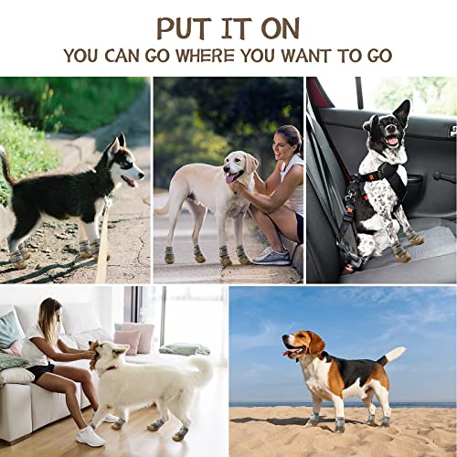Dog Boots for Large Dogs (Army Green / Width 2.75 Inch)