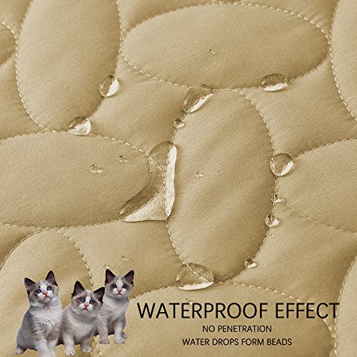 Pet Bed Cover Dog Bed Blanket for Sofa and Furniture Waterproof New Pattern Design (40x50 Inch (Pack of 1) / Sand)