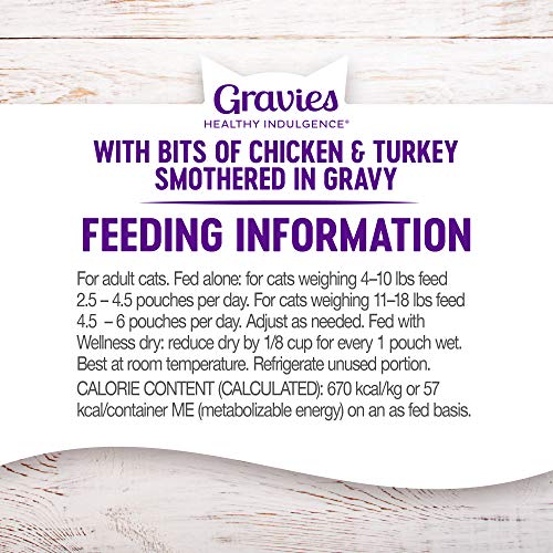 Healthy Indulgence Gravies Adult Wet Cat Food (6 Ounce (Pack of 12))