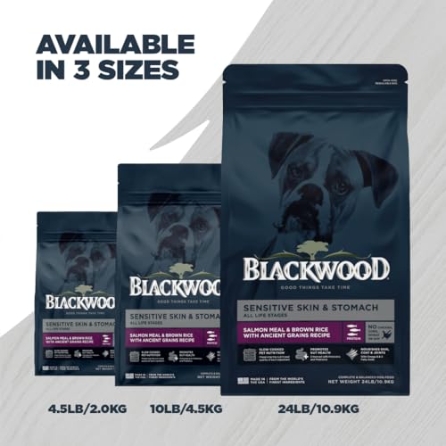 Sensitive Premium Dry Dog Food (Salmon Meal & Brown Rice with Ancient Grains / 10 Pound (Pack of 1))
