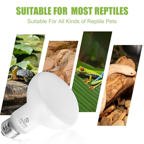 Reptile Heat Lamp Bulbs (Basking Bulb / 2*75)