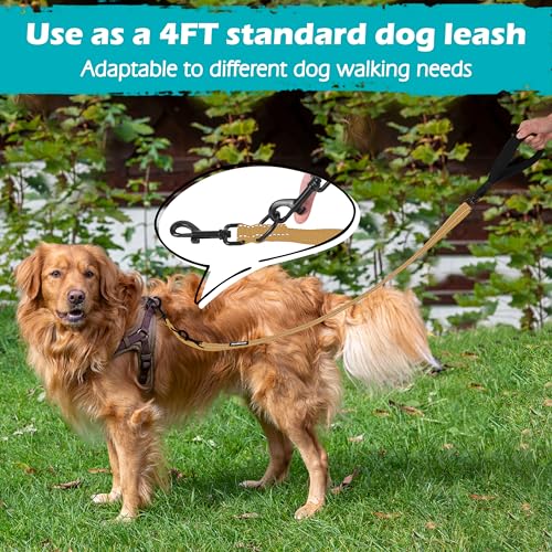 Two Point Control Dog Leash (Khaki)