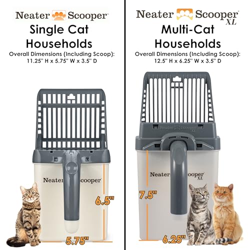 Neater Scooper XL Cat Litter Scoop (Gray / XL - 15 Bags)