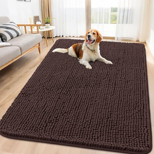 Dog Door Mat for Muddy Paws 70x35 (Brown / 70"X35")