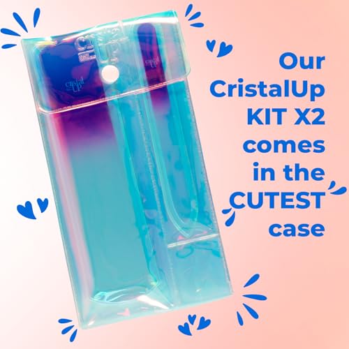 Crystal Nail and Feet Care Kit (2-Piece Set / Purple & Fucsia)