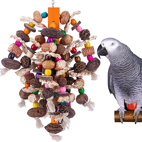 19.6" Large Parrot Bird Chewing Toys (Nut corn toy)